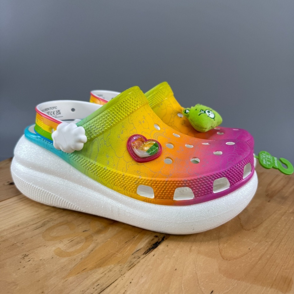 Crocs x‎ Care Bears Classic Crush Clog Women's Size 7 Multicolor Light Up Shoes